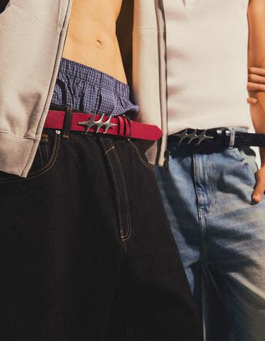 Star buckle belt — Red 1
