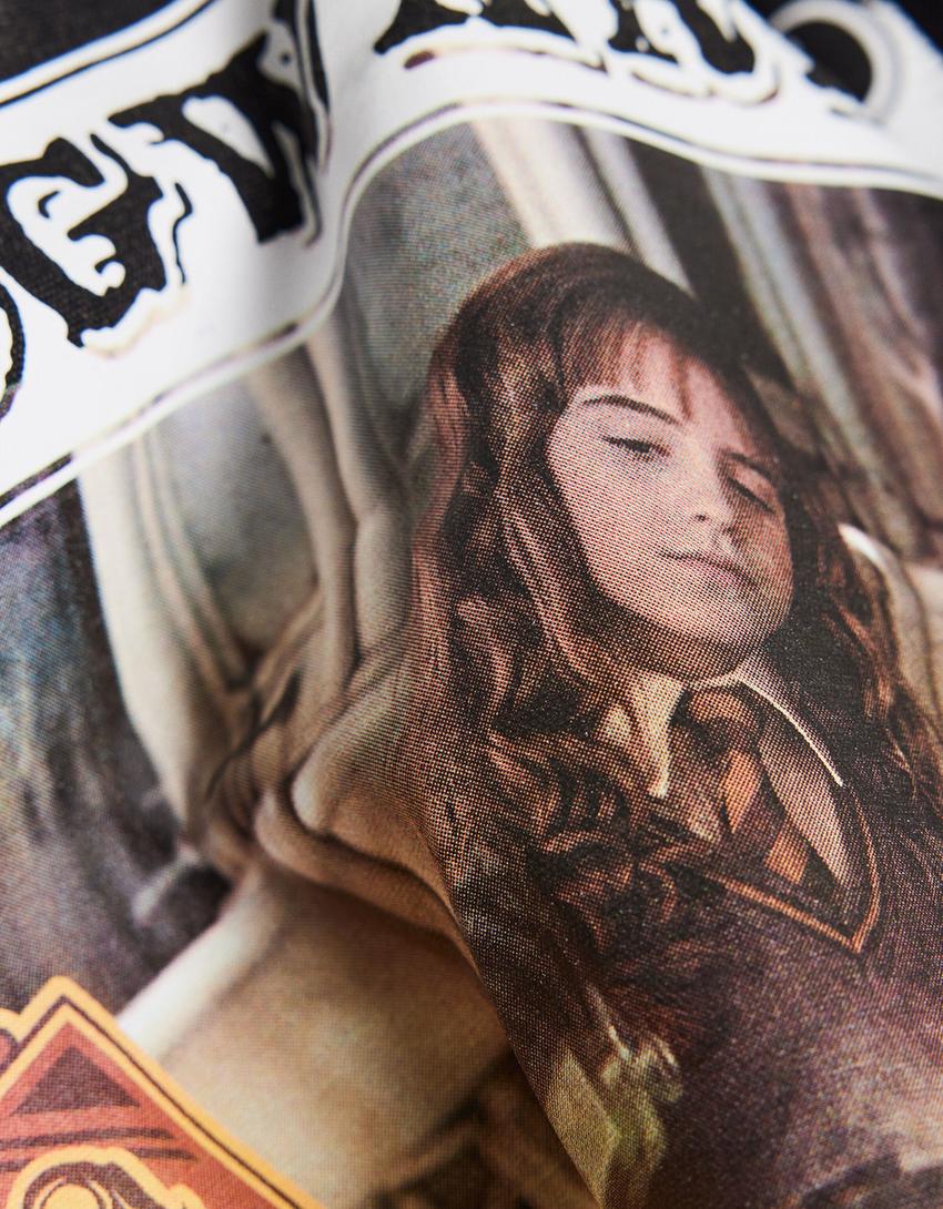 Sac cabas imprimé Harry Potter-Noir-1