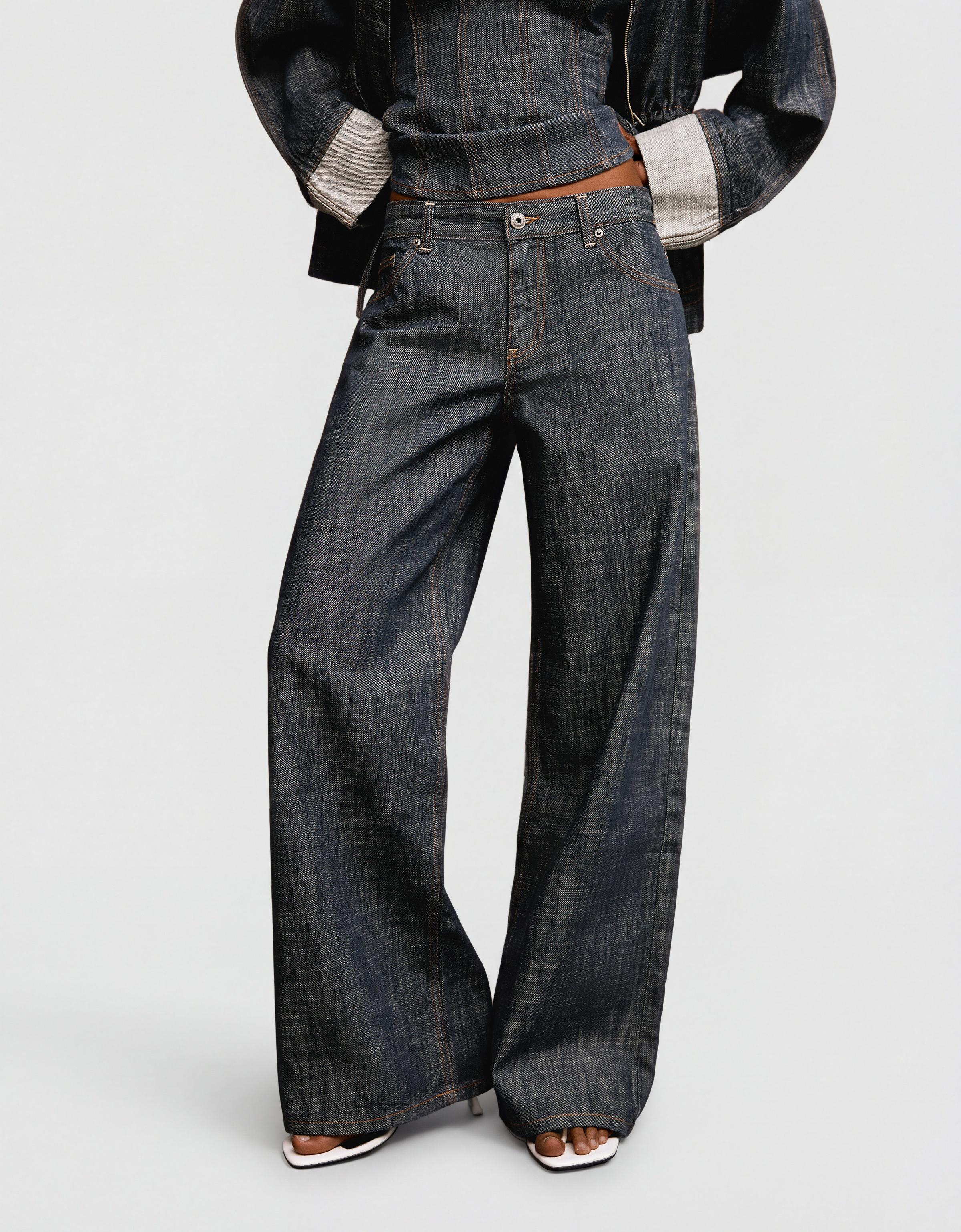 Düşük bel dokulu boyfriend jean - Görsel 45