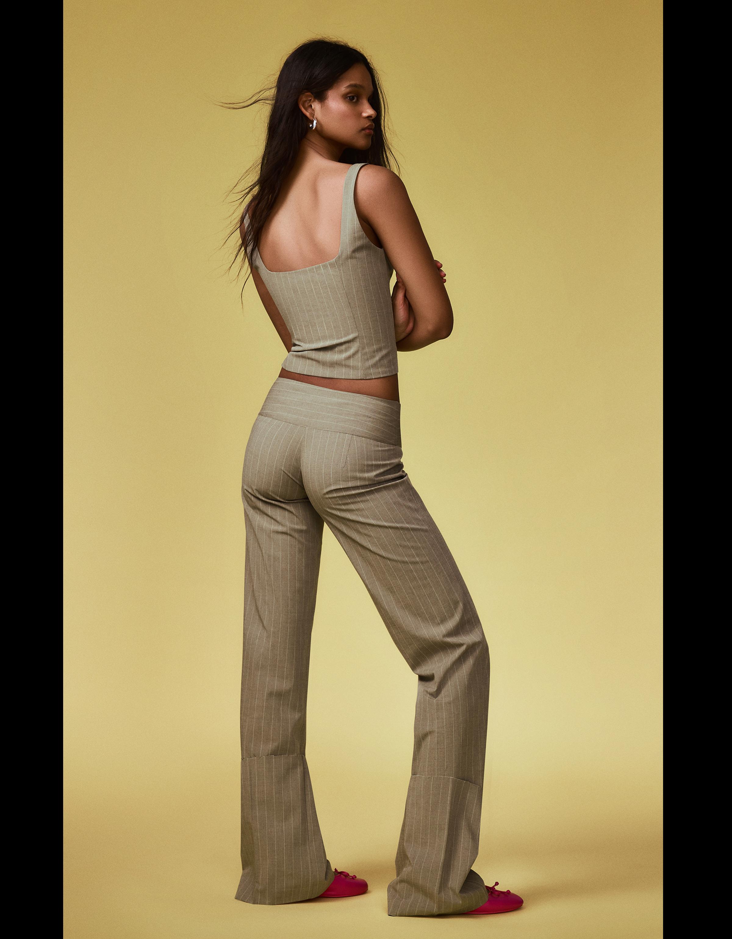 Düşük bel kuşaklı pantolon - Görsel 17