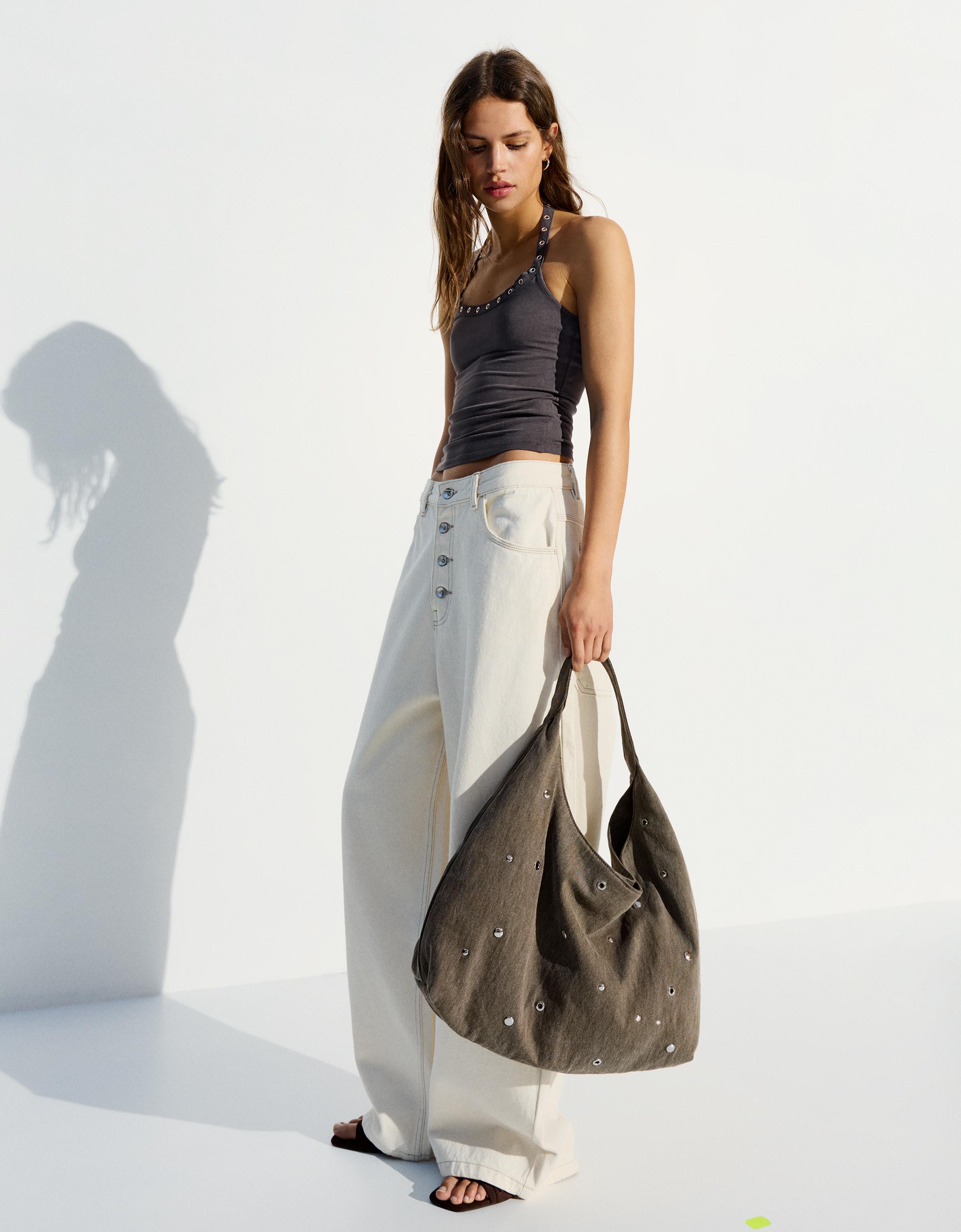 Halter yaka delikli top - Görsel 19