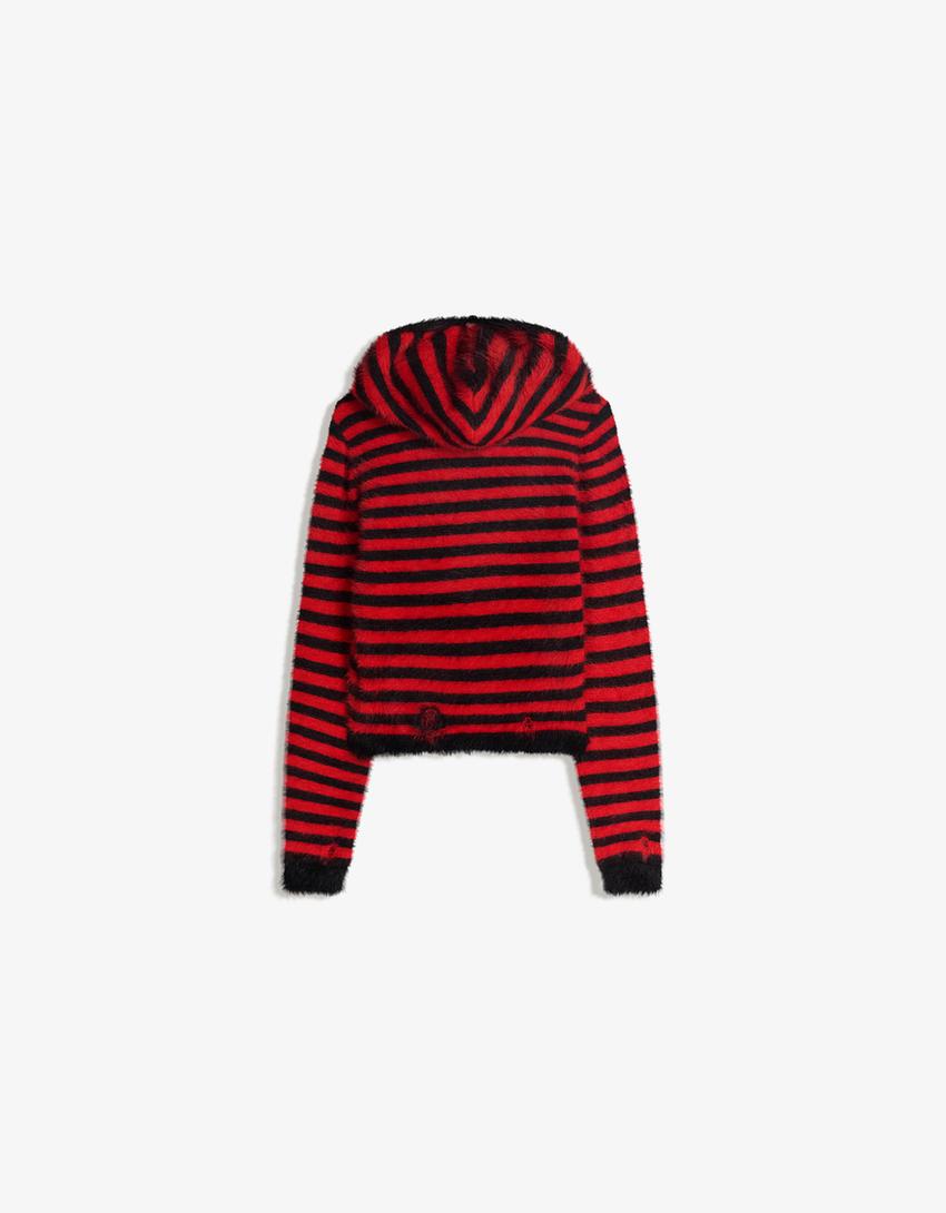 Jersey Emily the Strange capucha-Rojo
