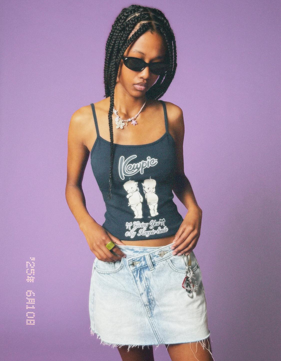 Kewpie print strappy top