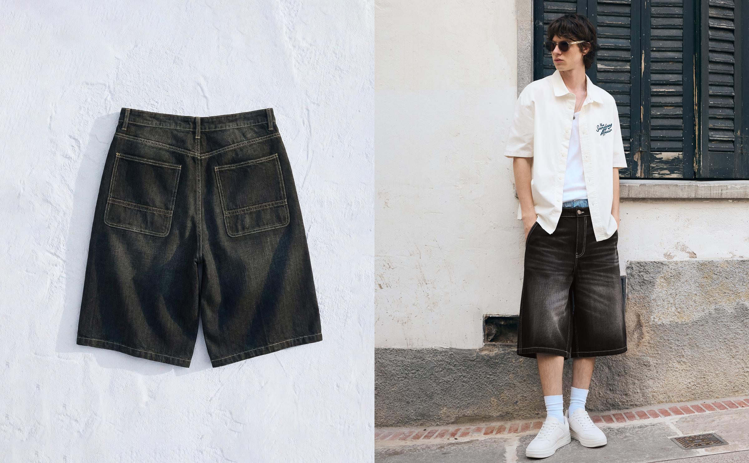 Skater denim bermuda - Görsel 126