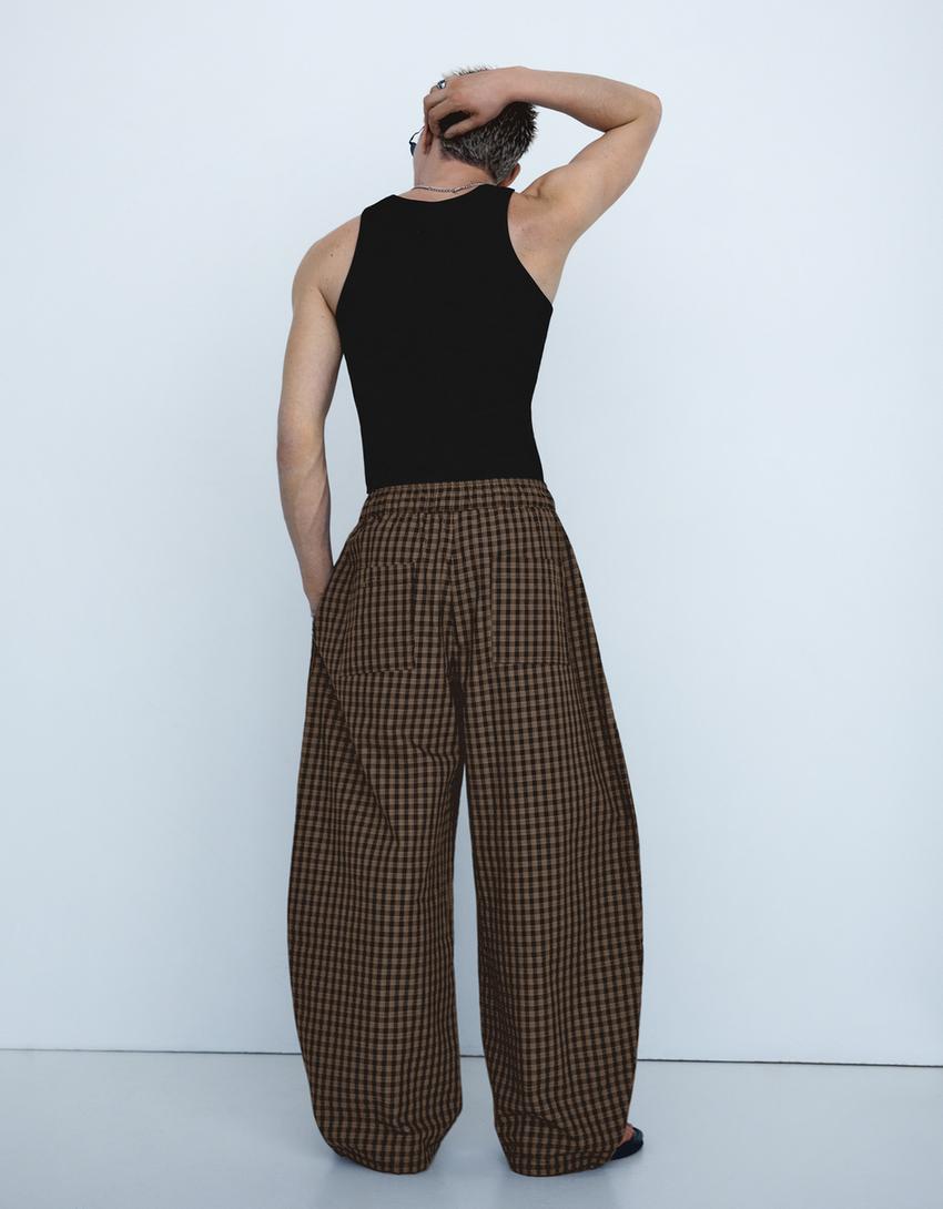 Check joggers-Black