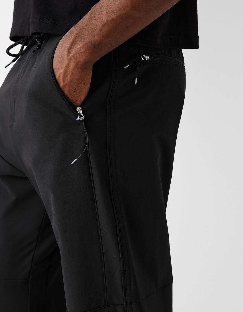 Calças jogger técnicas-Preto-5
