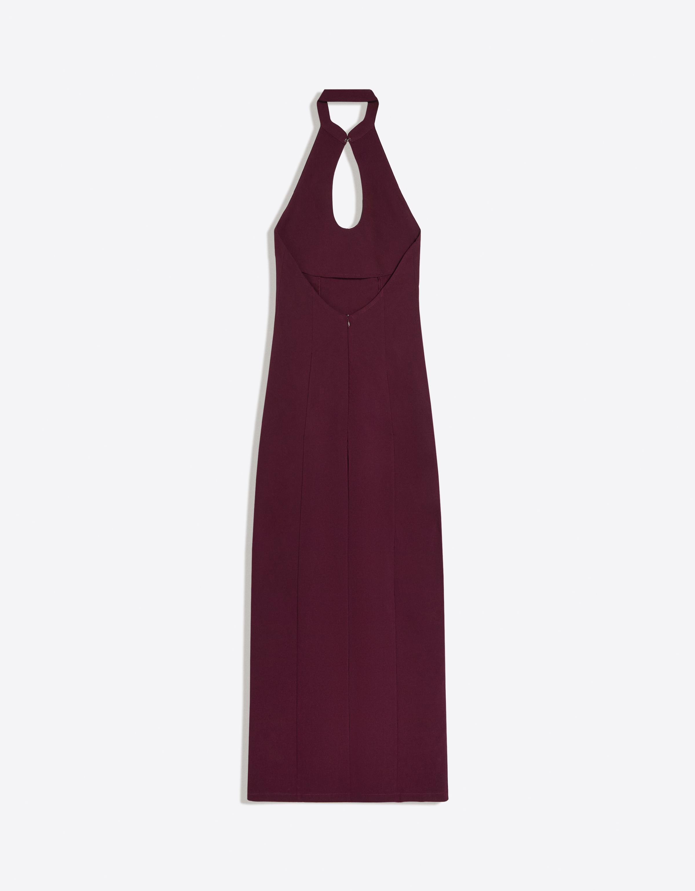 Halter neck midi dress — Violet