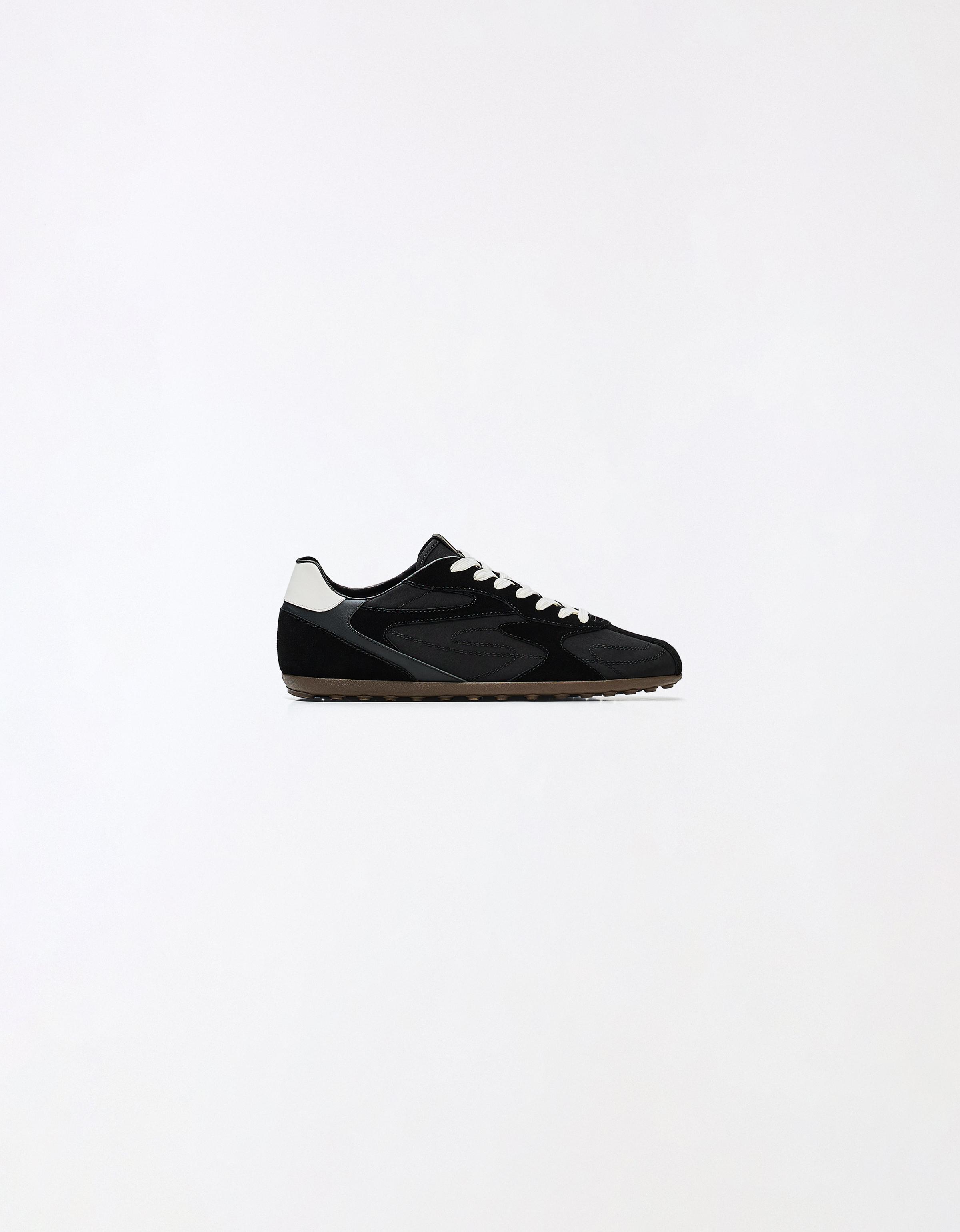 SLIM RETRO TRAINERS — BLACK