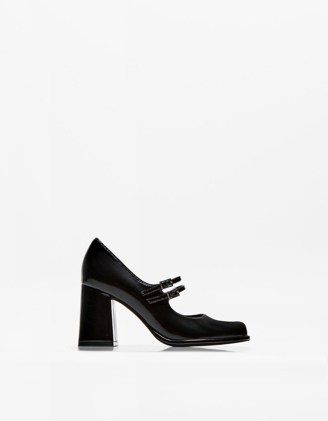 Chaussures Mary Jane à talon large