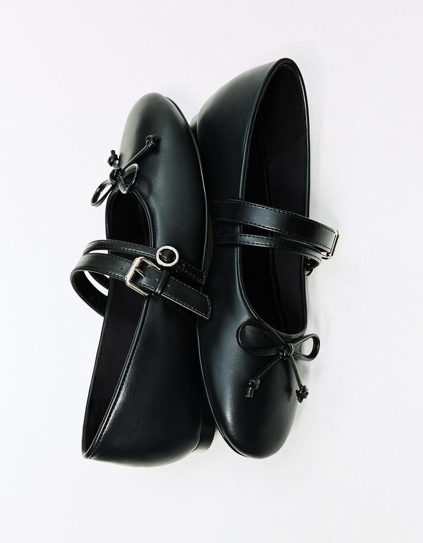 Ballerine boucles-Noir