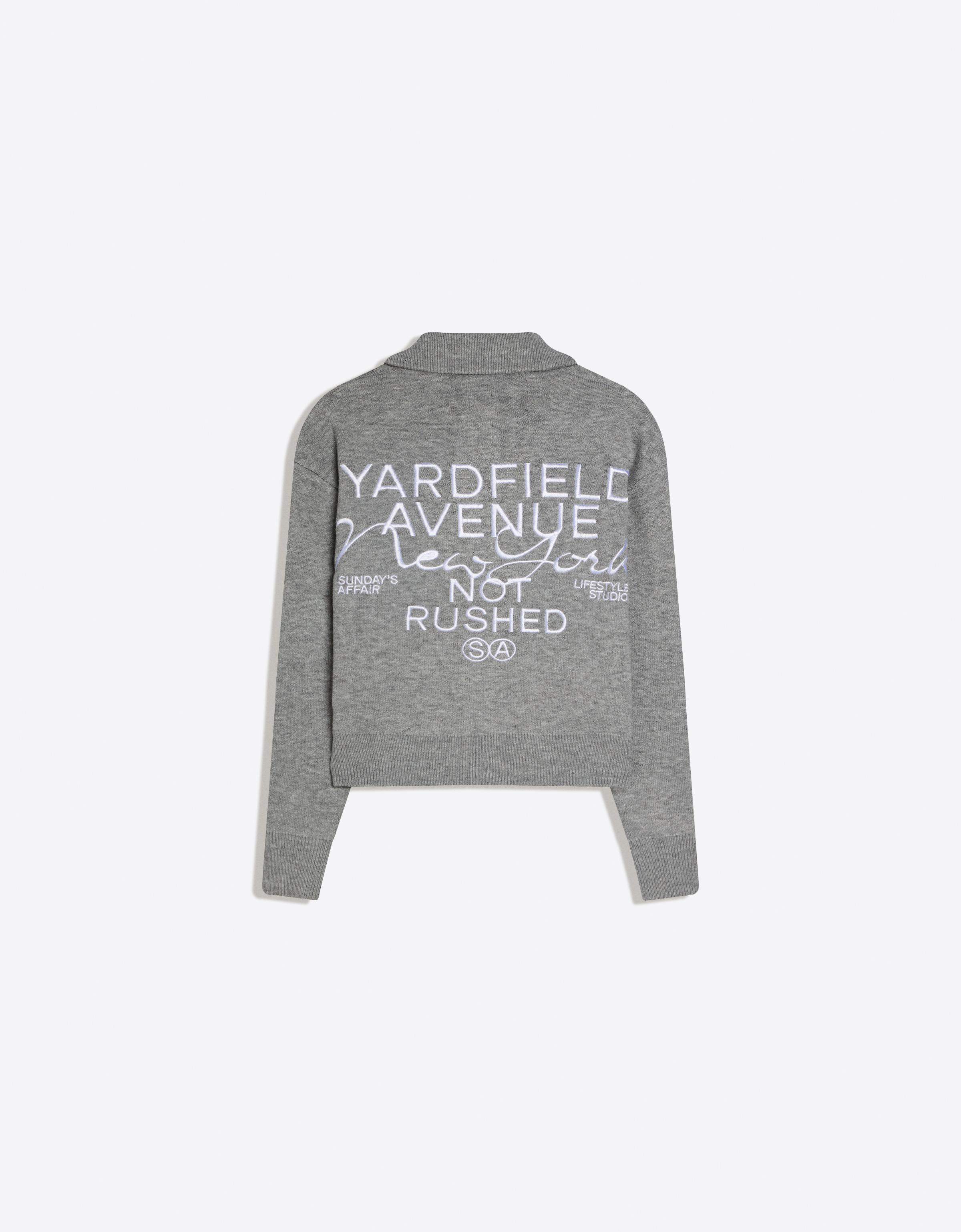 İşlemeli fermuarlı ceket - Görsel 12