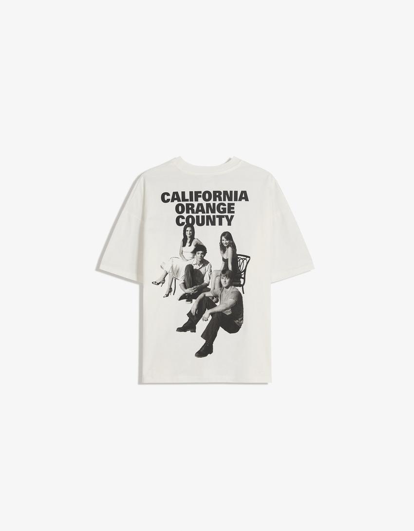 Camiseta manga corta print-Blanco roto-4
