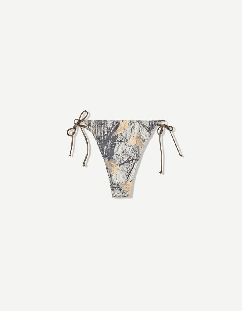 Braguita bikini print-Gris-4