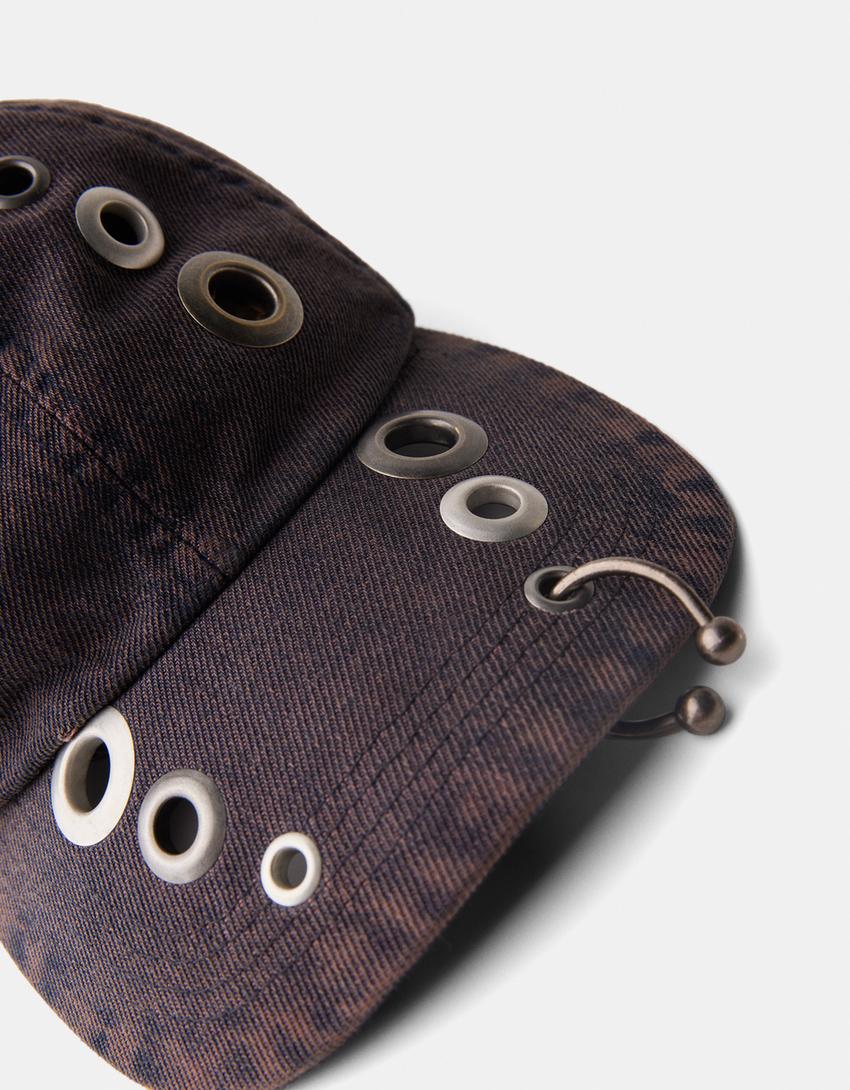 Casquette en jean-Bleu-2