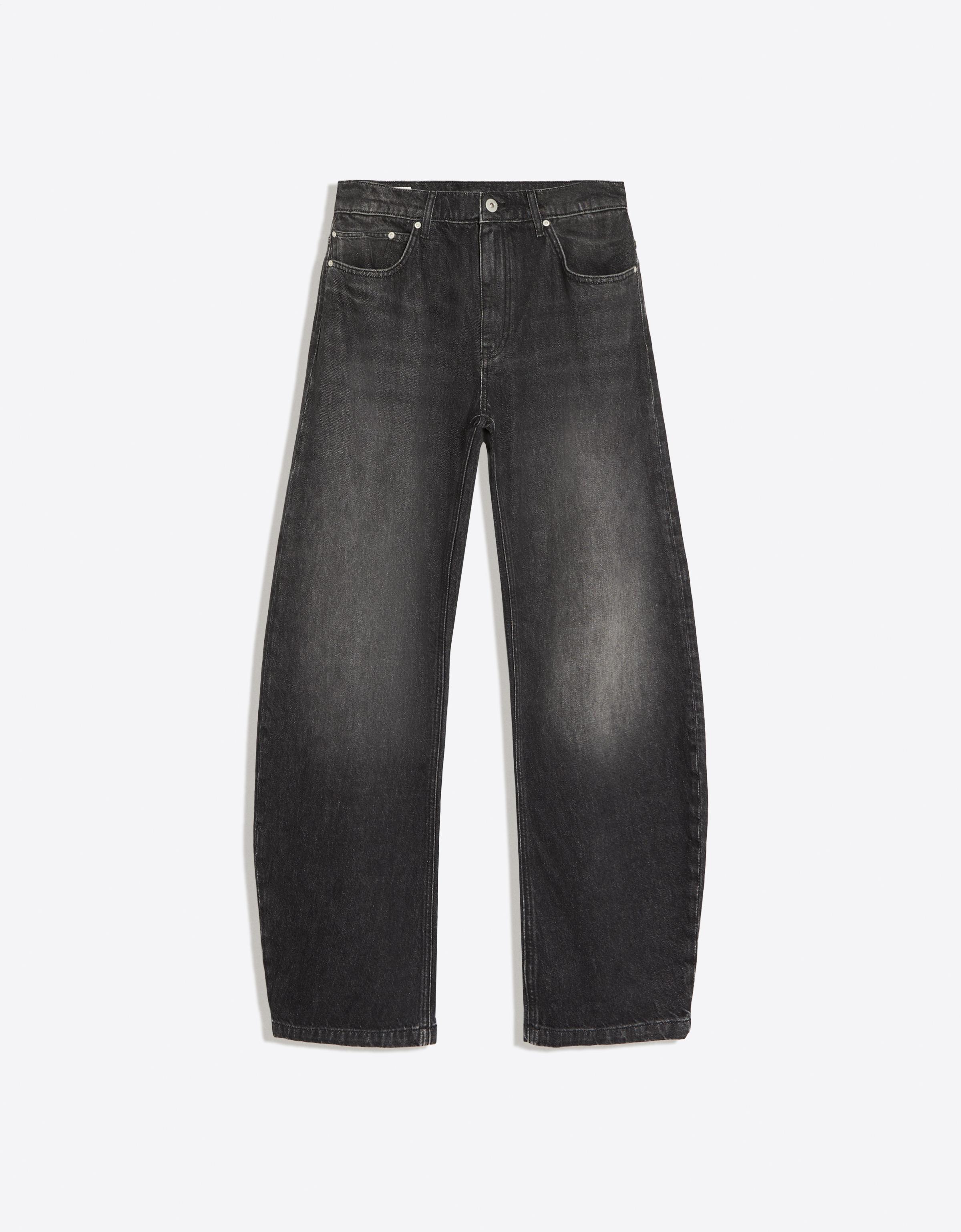 Twisted barrel jeans — Black