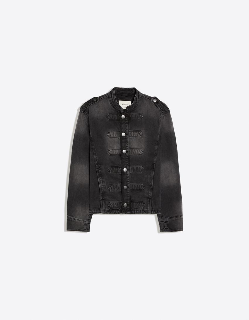 Button-up jacket-Black