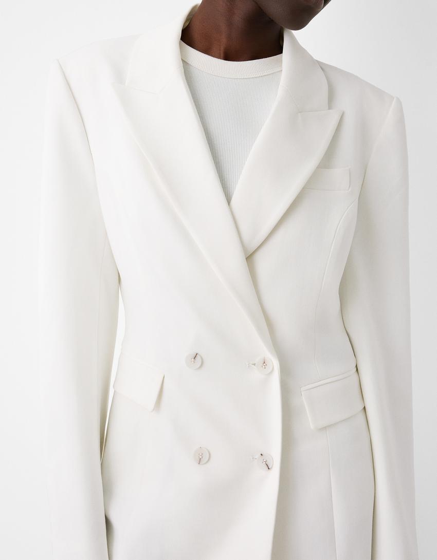 بليزر بصف أزرار مزدوج-كريمي-2