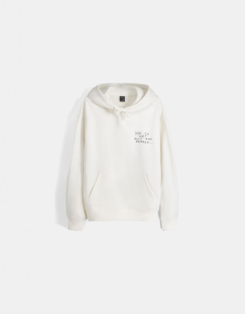 Sudadera capucha oversize print-Blanco-4