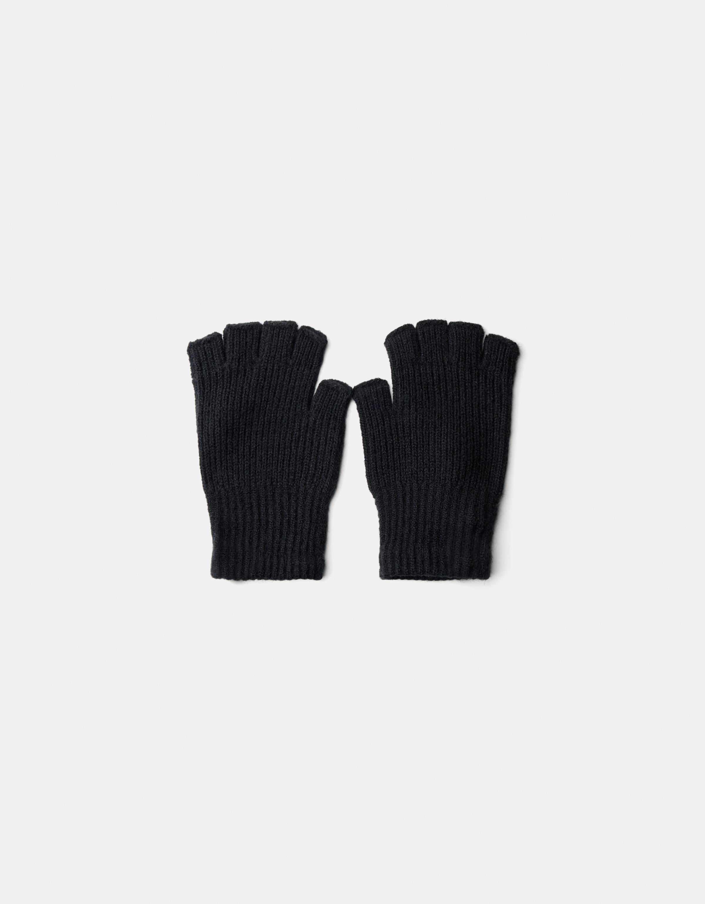 Bershka Lange Handschuhe Herren Schwarz