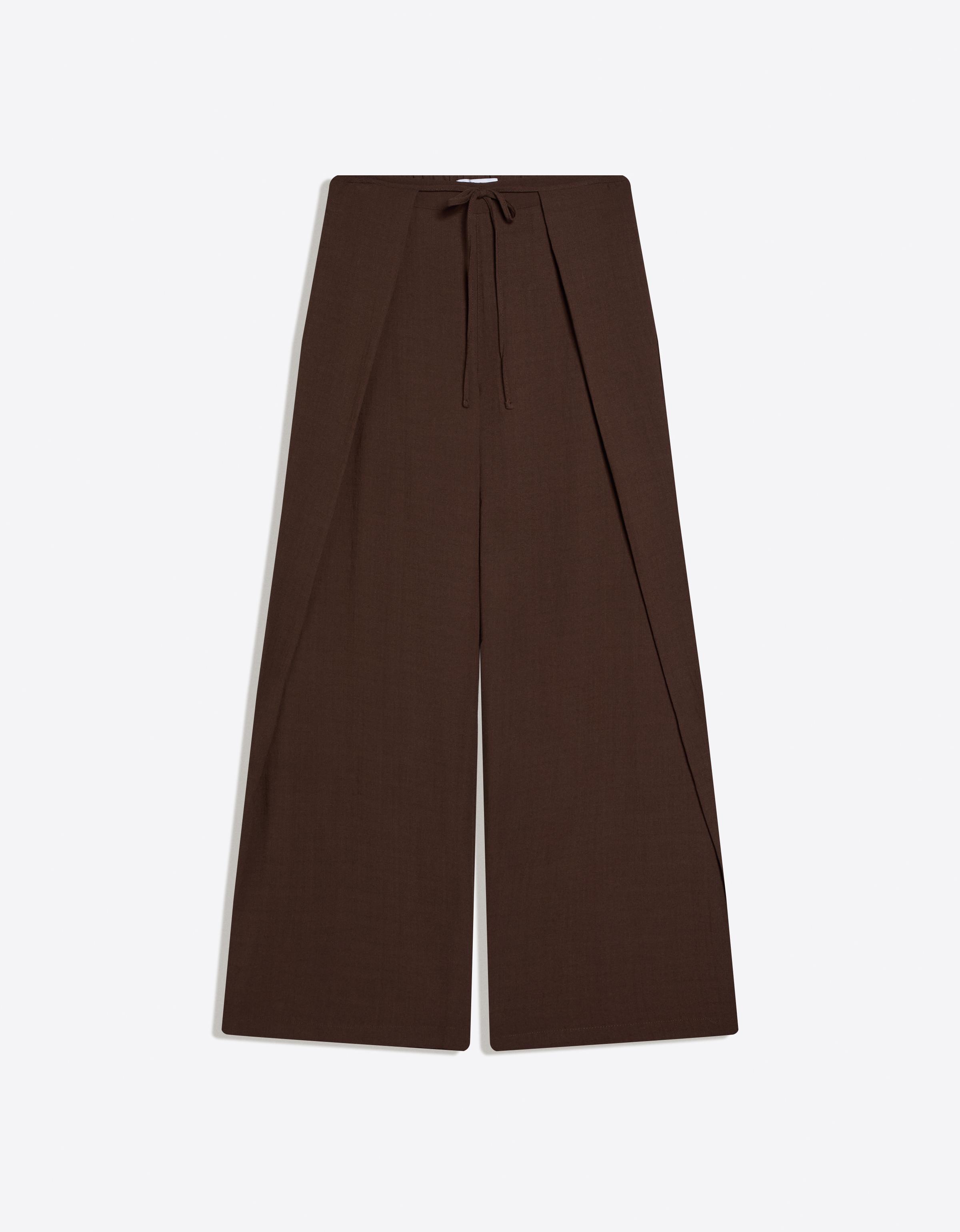 Bershka Rustik pileli wide leg pantolon