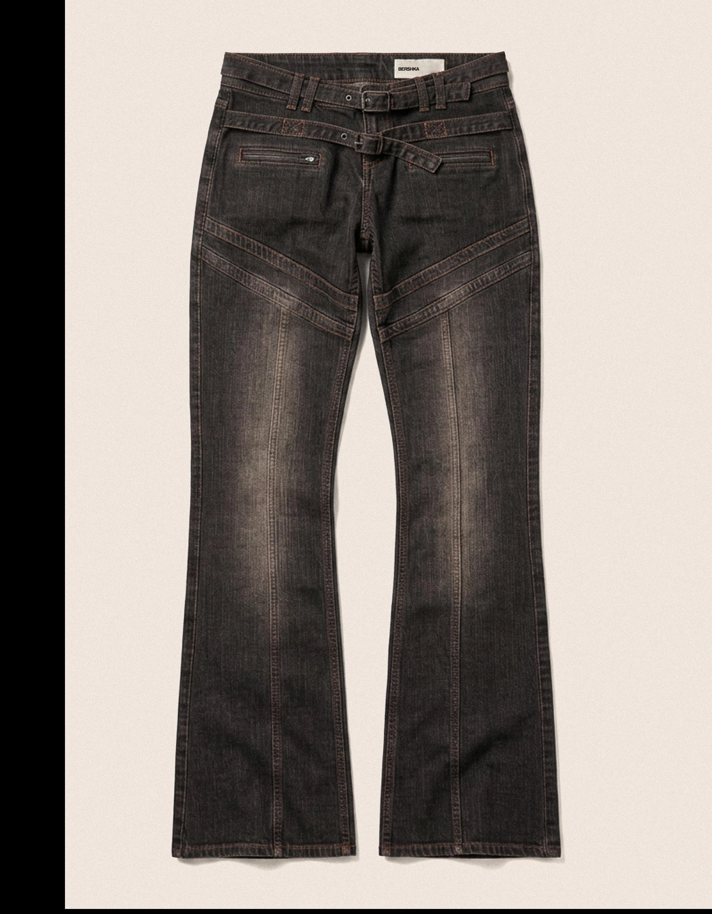 MARINA SENA flared jeans — Black