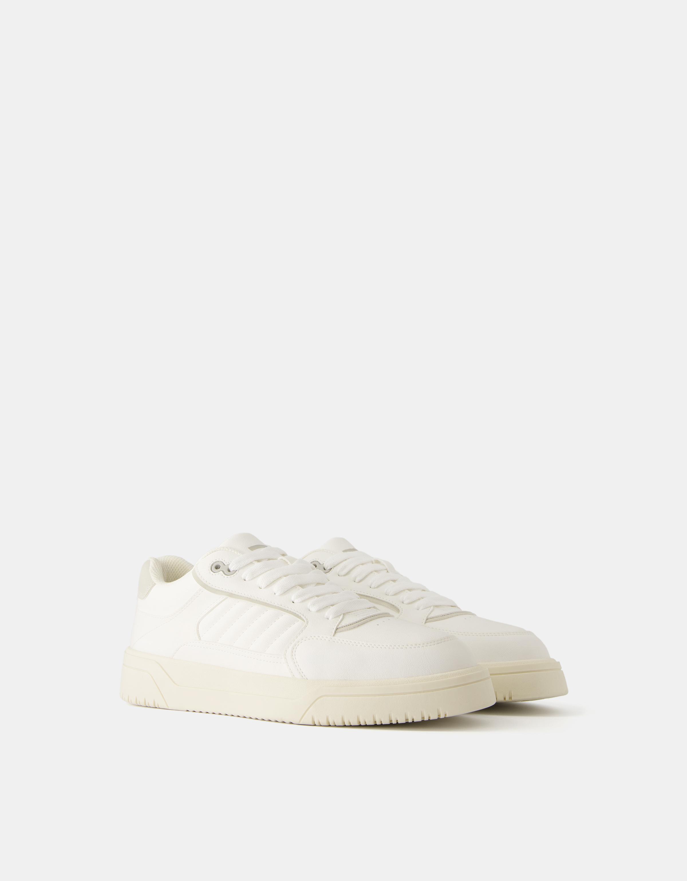 Bershka Kombinierte Herren-Sneaker Herren 45 Weiss