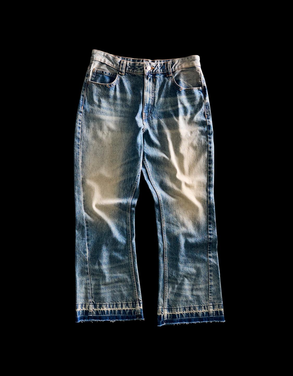 Flared baggy jeans