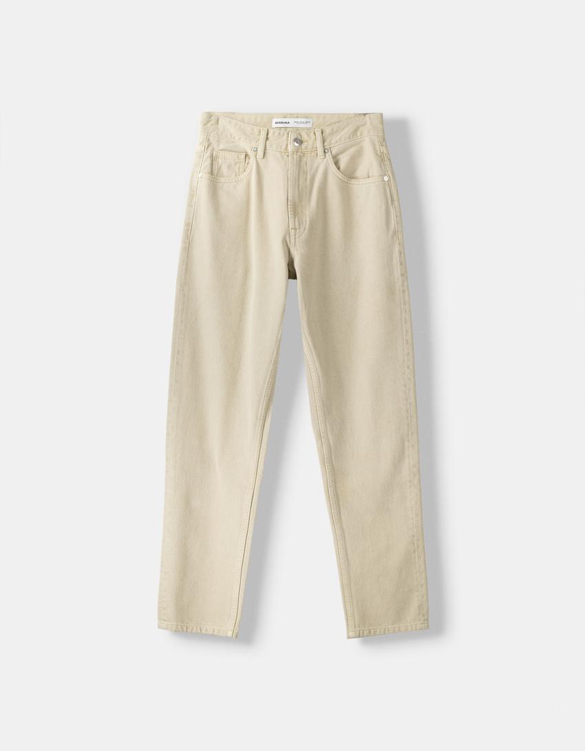 Jeans straight-Bege-4