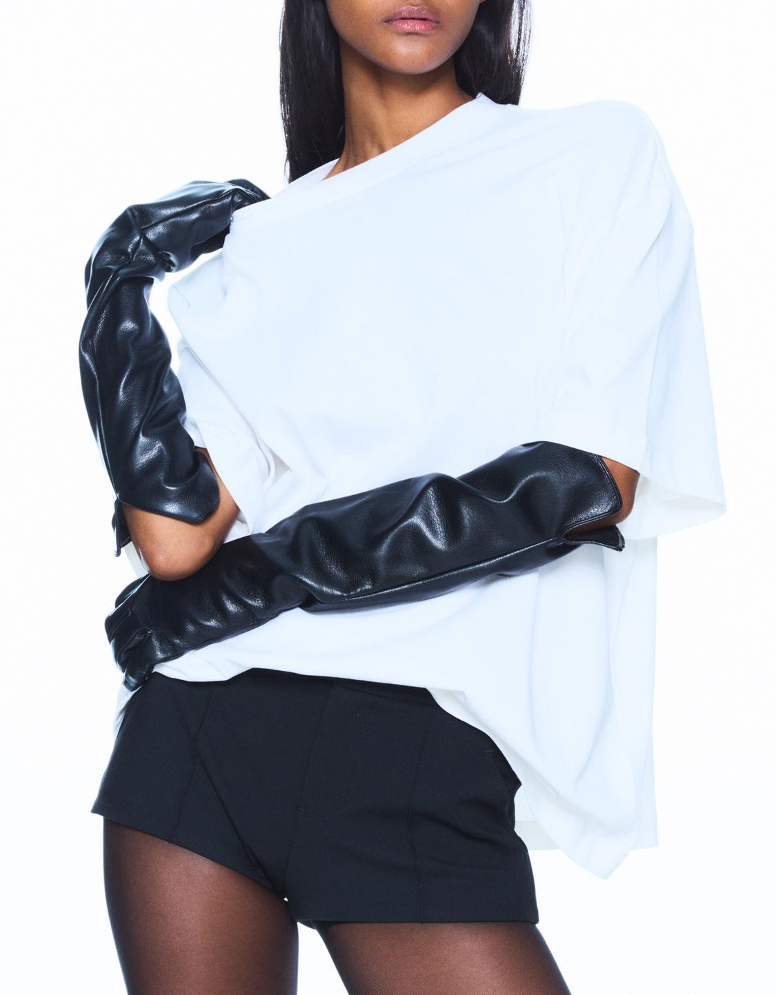 Luvas compridas em polipele