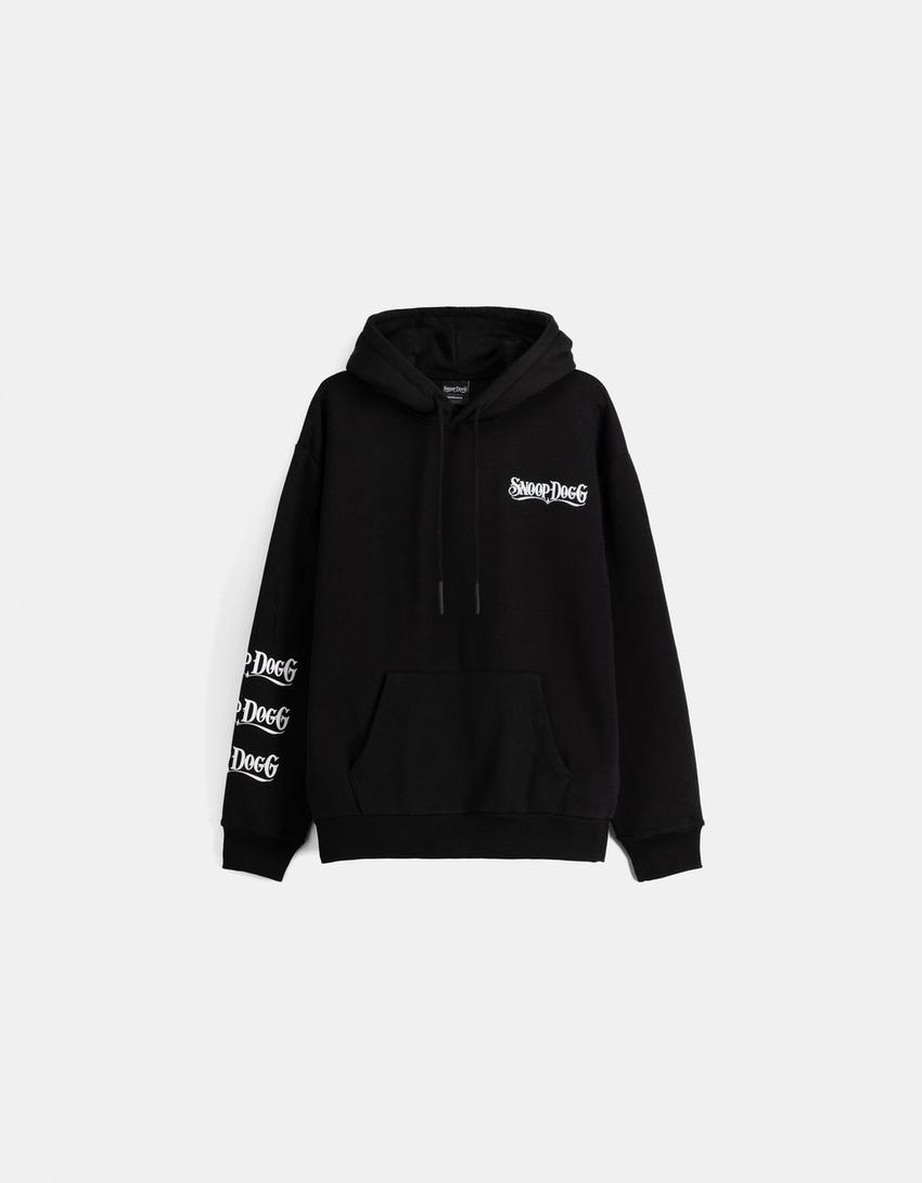 Sweat Snoop Dogg capuche oversize imprimé-Noir-4