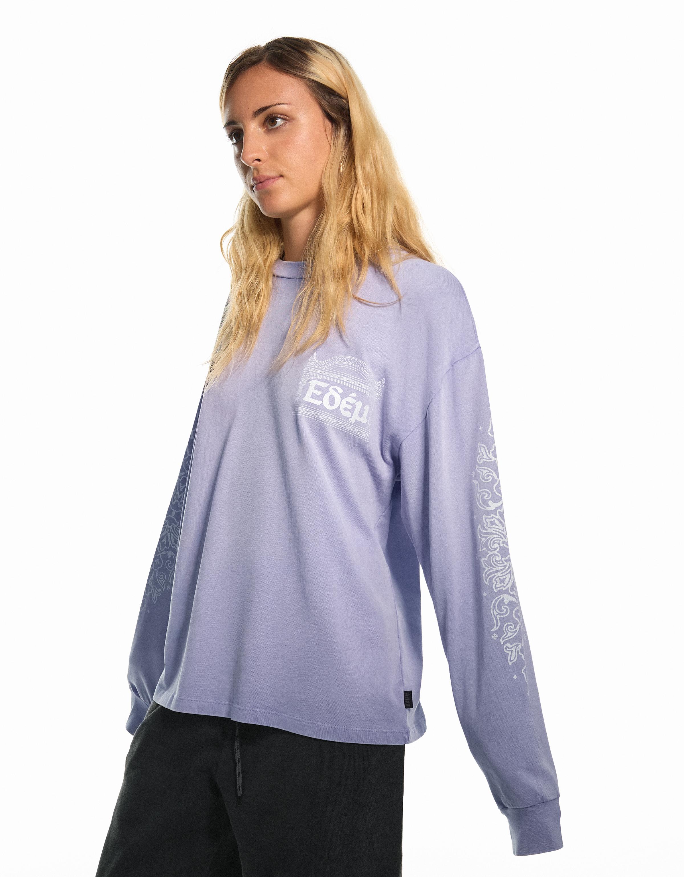 Bershka Uzun kollu ARIES X BERSHKA tişört görsel 5