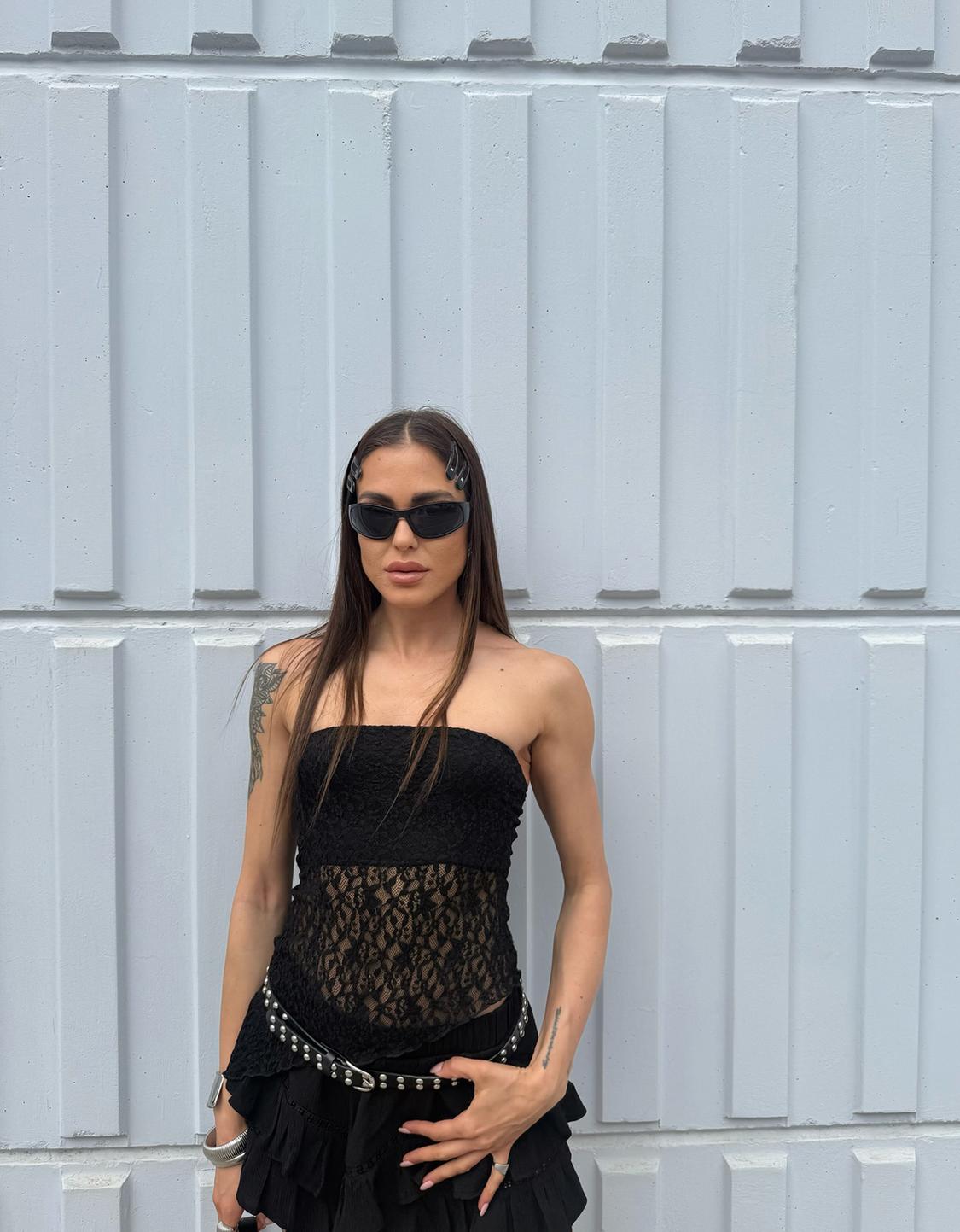 Lace bandeau top