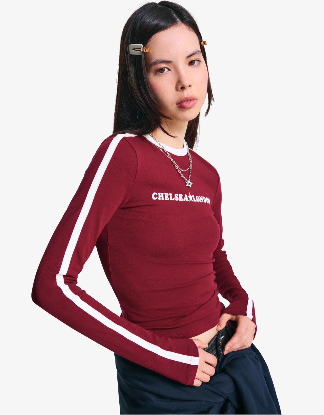 Printed long sleeve T-shirt