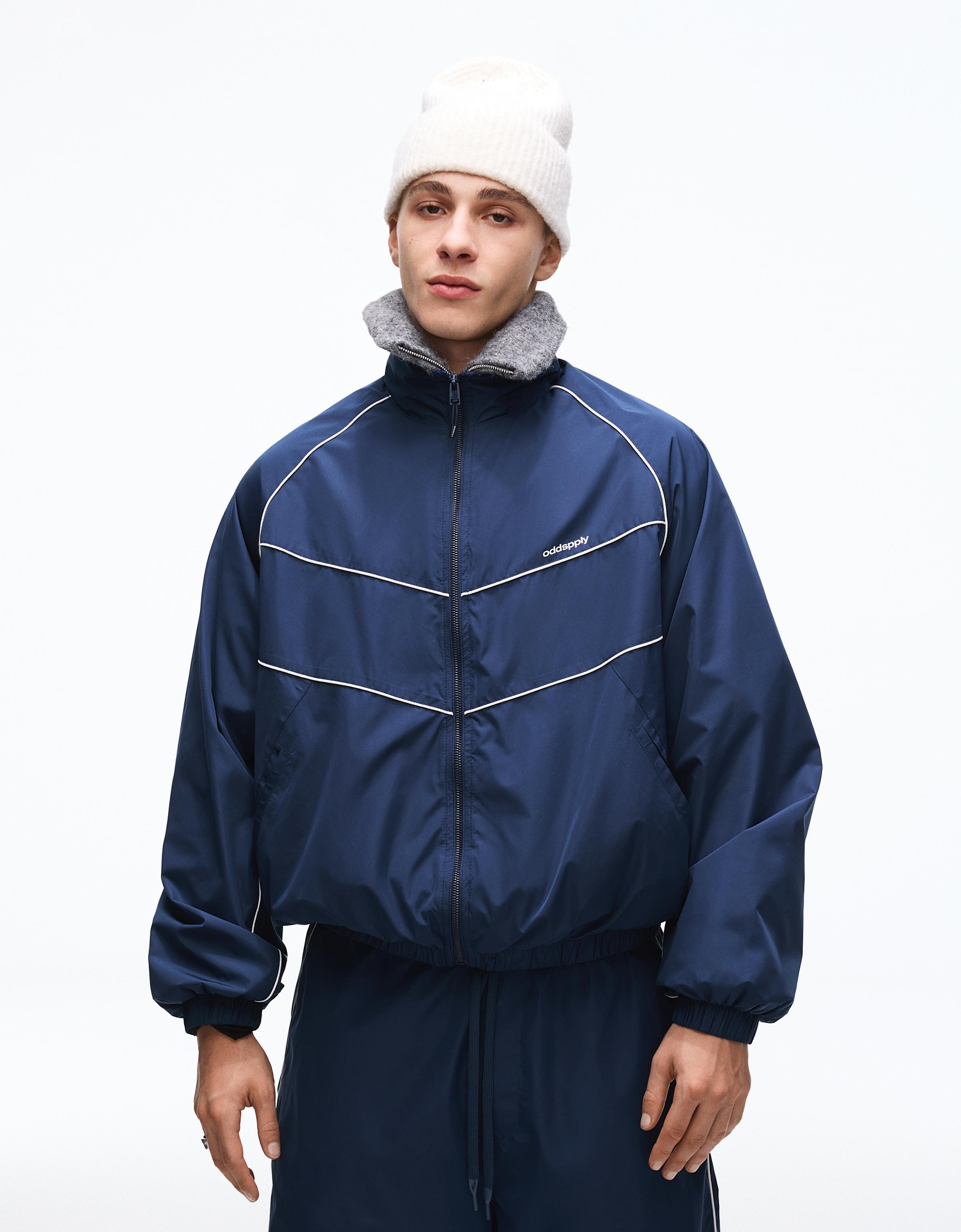 Bershka Funktionsjacke Herren M Marinenblau