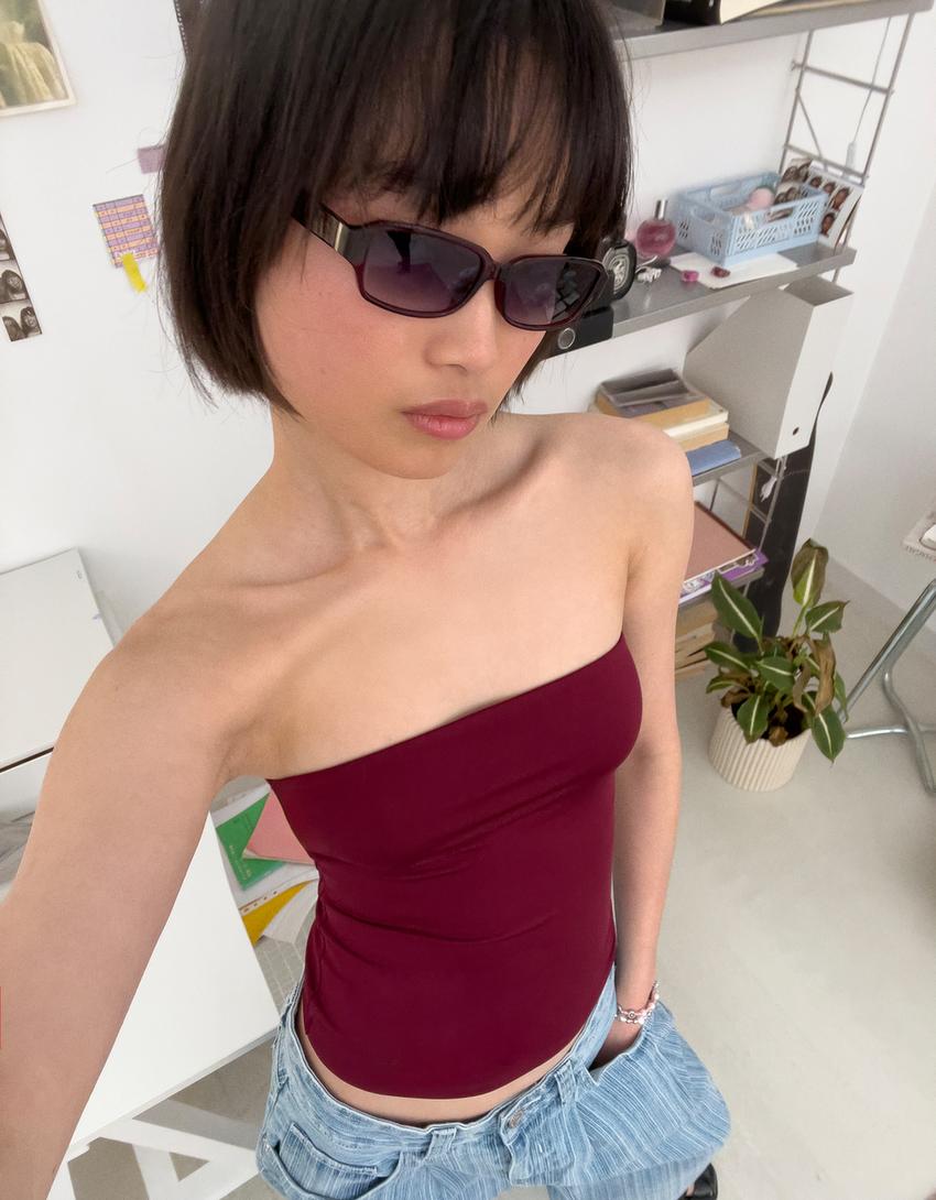 Top bandeau-Burdeos