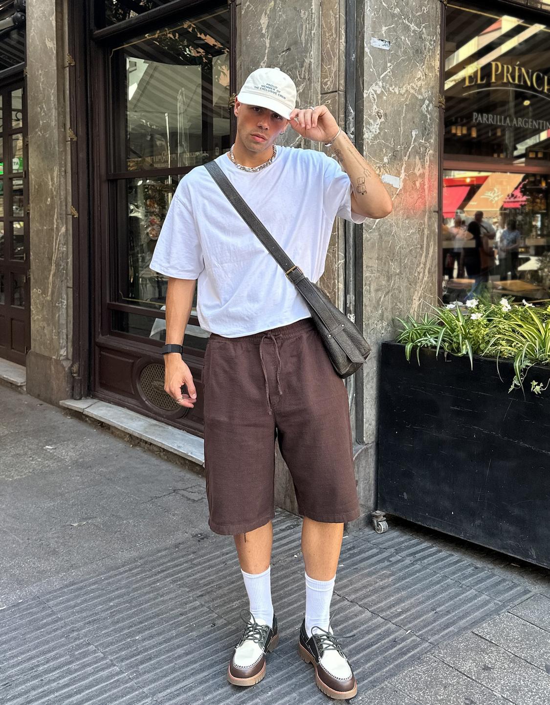 Rustic jogger skater shorts