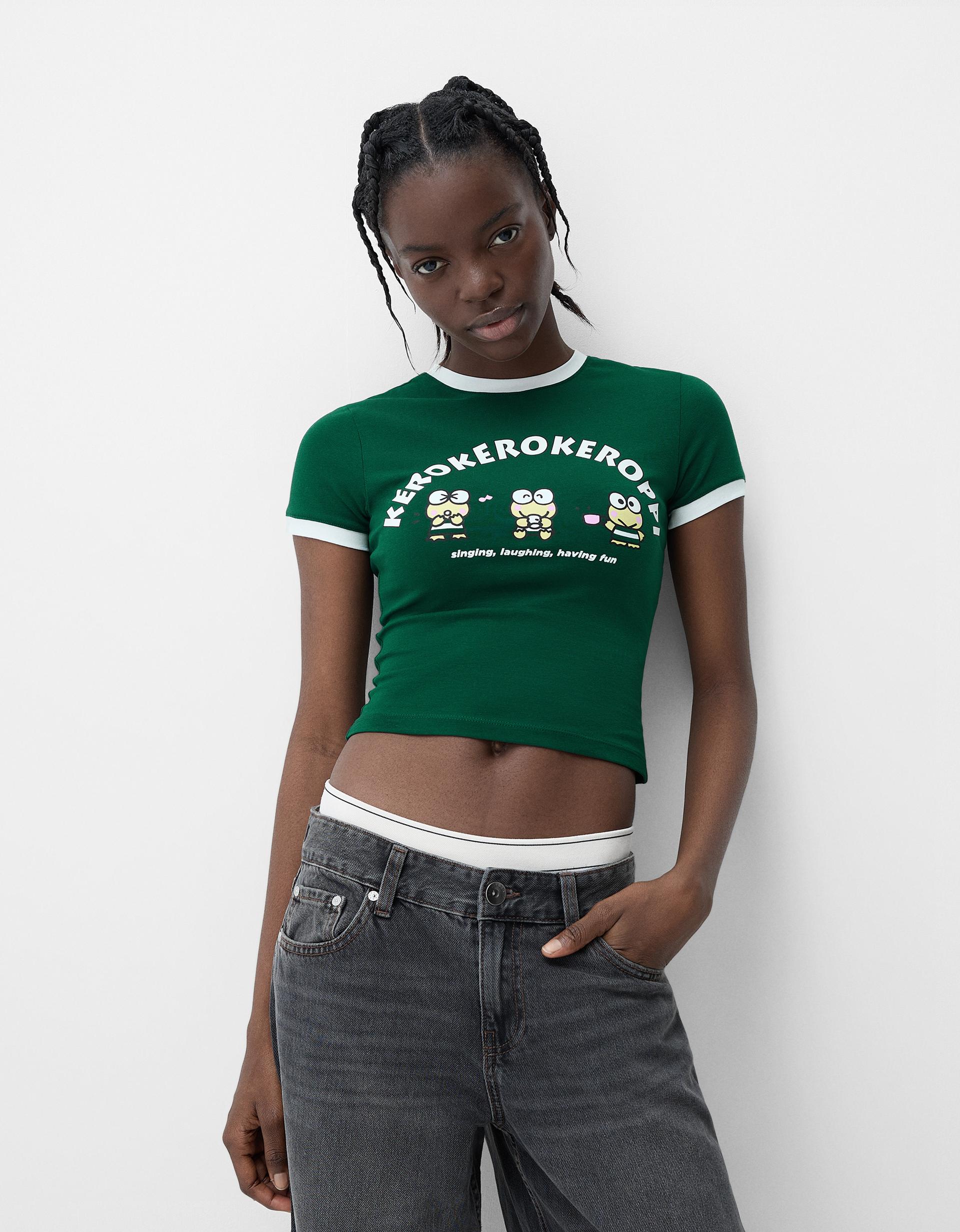 Colección Bershka España Camiseta Rock Mujer Bershka Camisetas