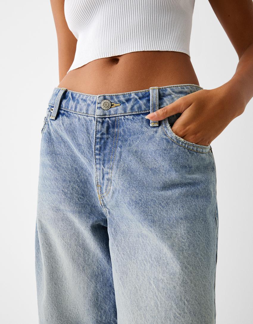 Bermudas denim baggy-Azul lavado-3