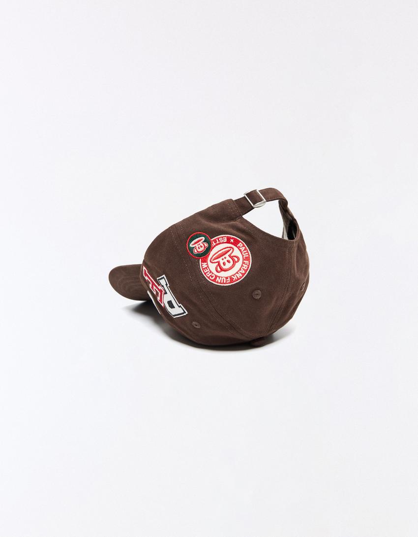 Gorra bordada PAUL FRANK-Marrón