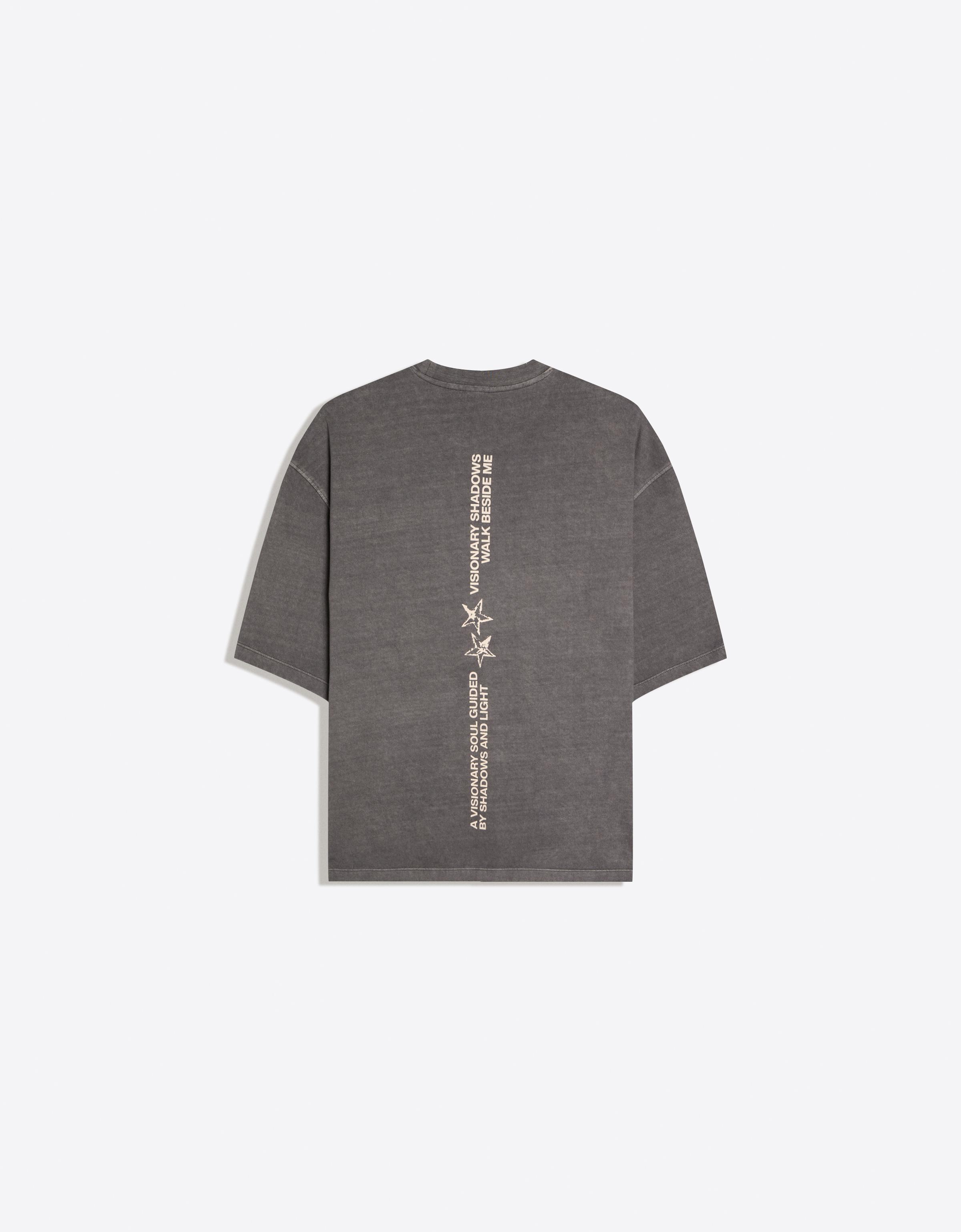 Bershka Boxy fit baskılı tişört görsel 2
