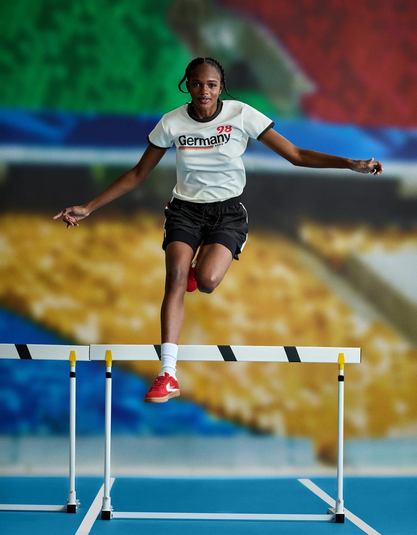 Camiseta manga curta contraste sport-Créma-2