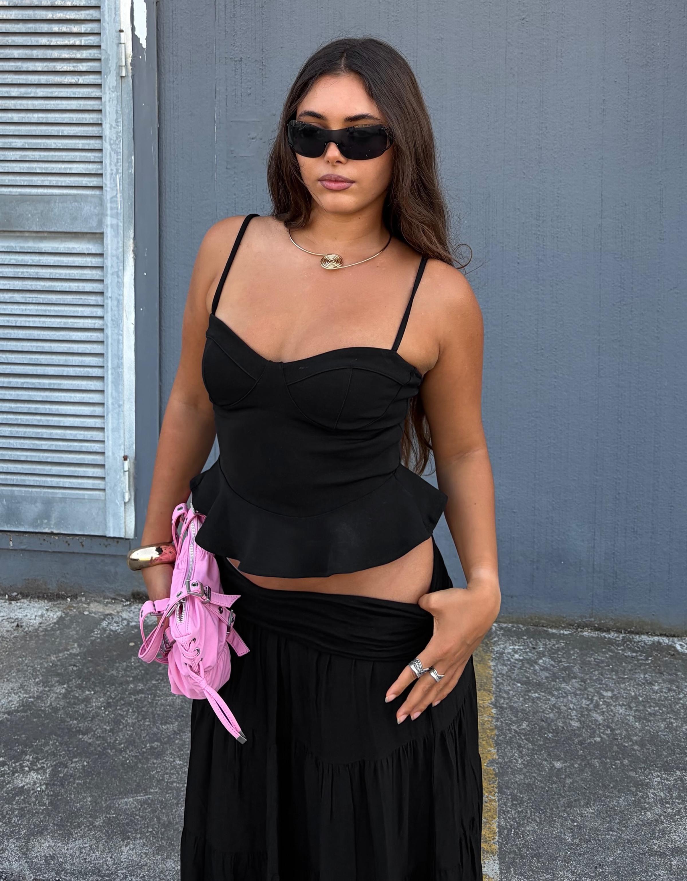 Bershka Peplum korse top görsel 4