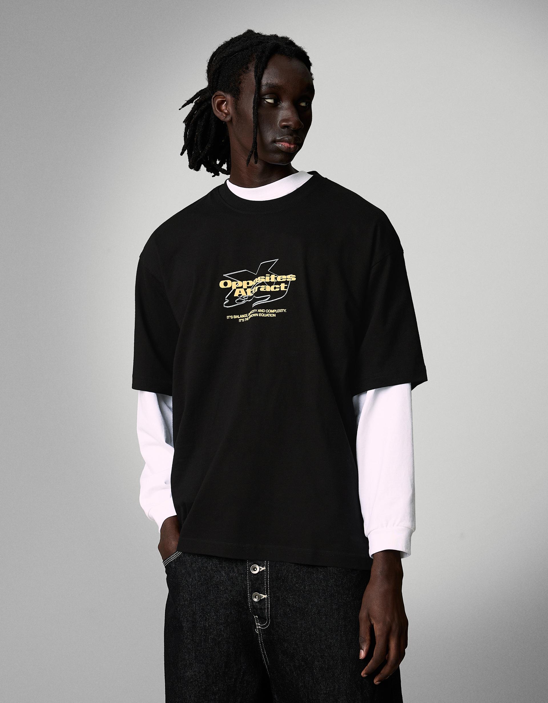 Relaxed fit printed T-shirt - T-shirts and polo shirts - Men | Bershka