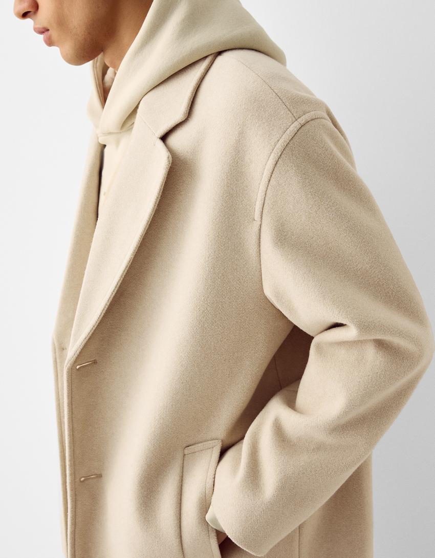 Manteau confort-Sable-5