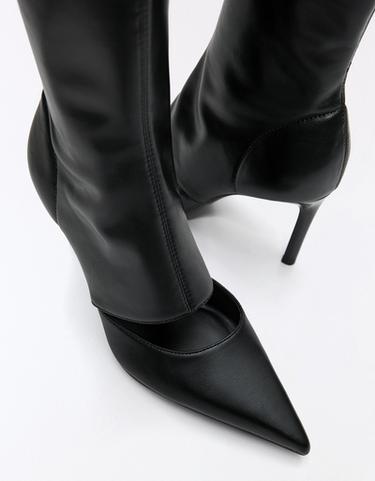 Cut-out heeled shoes — BLACK 5
