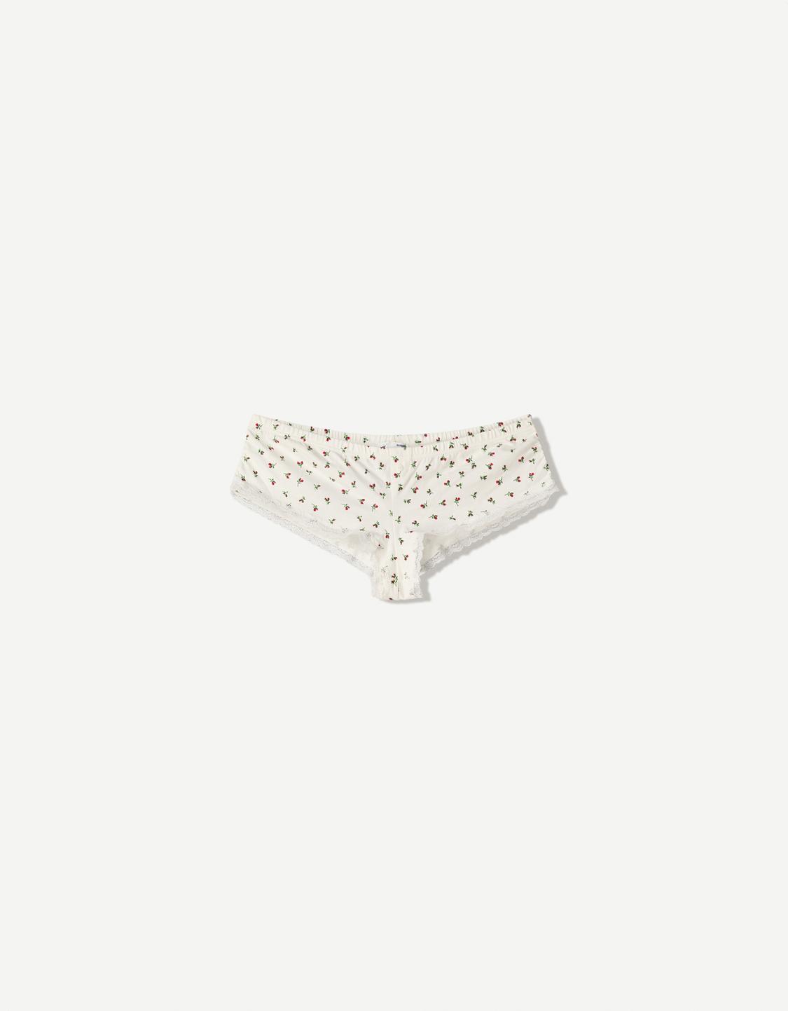 Floral print bikini bottoms