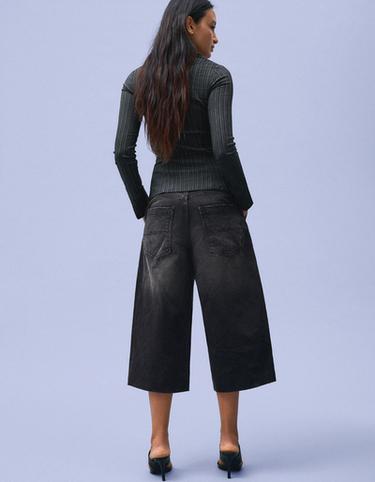 Denim skater jorts — Black 2