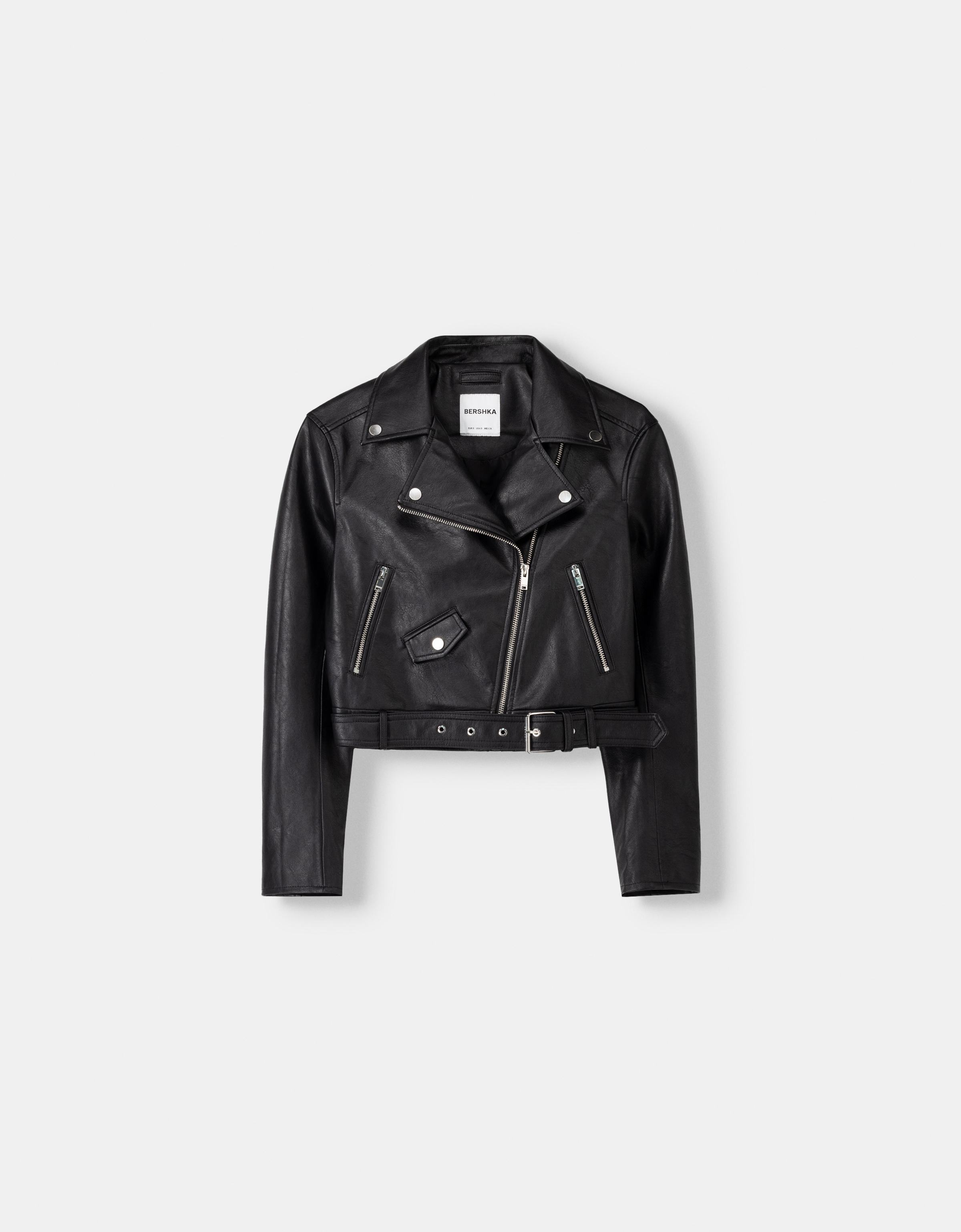 Bershka Suni deri biker ceket