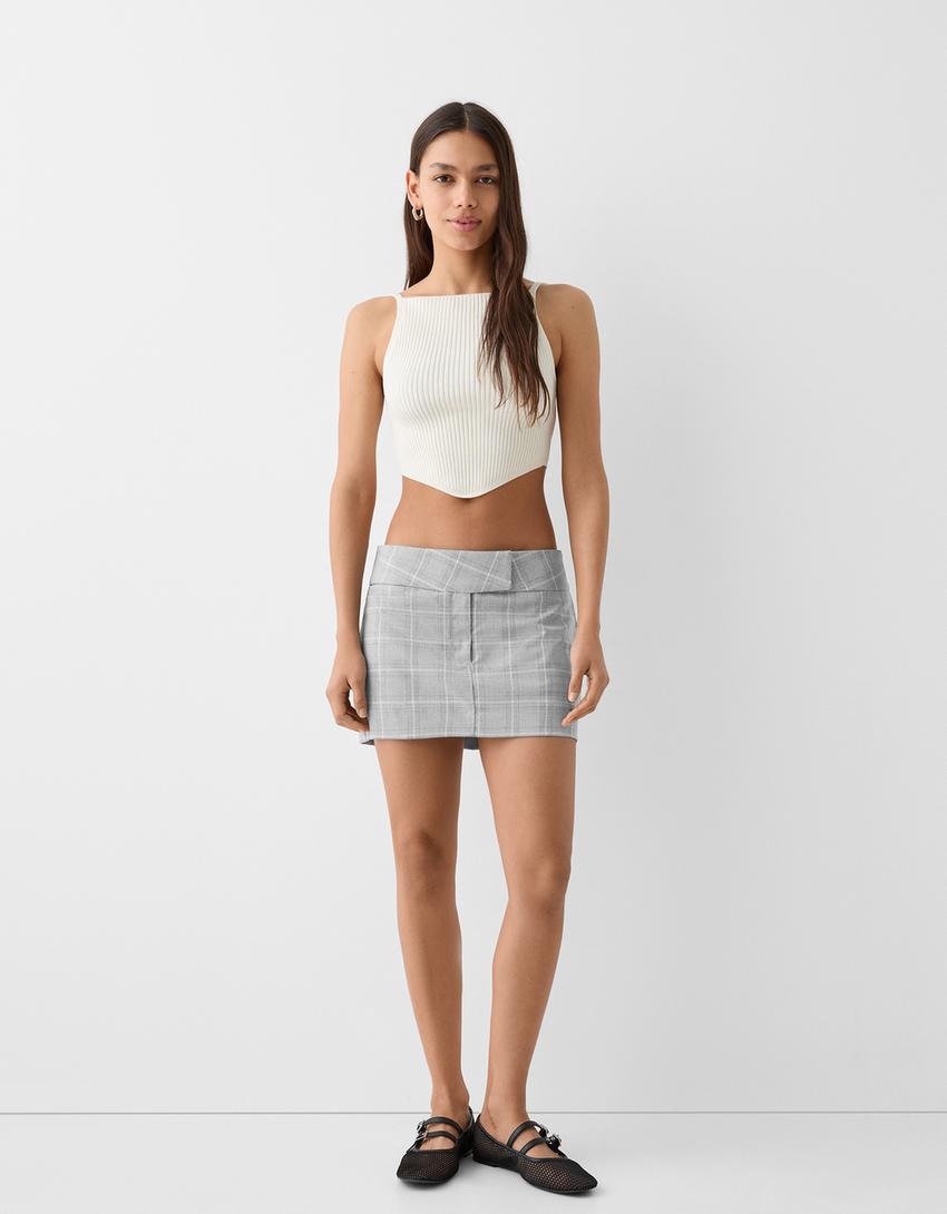 Tailored mini skirt - Skirts & Shorts - BSK Teen | Bershka