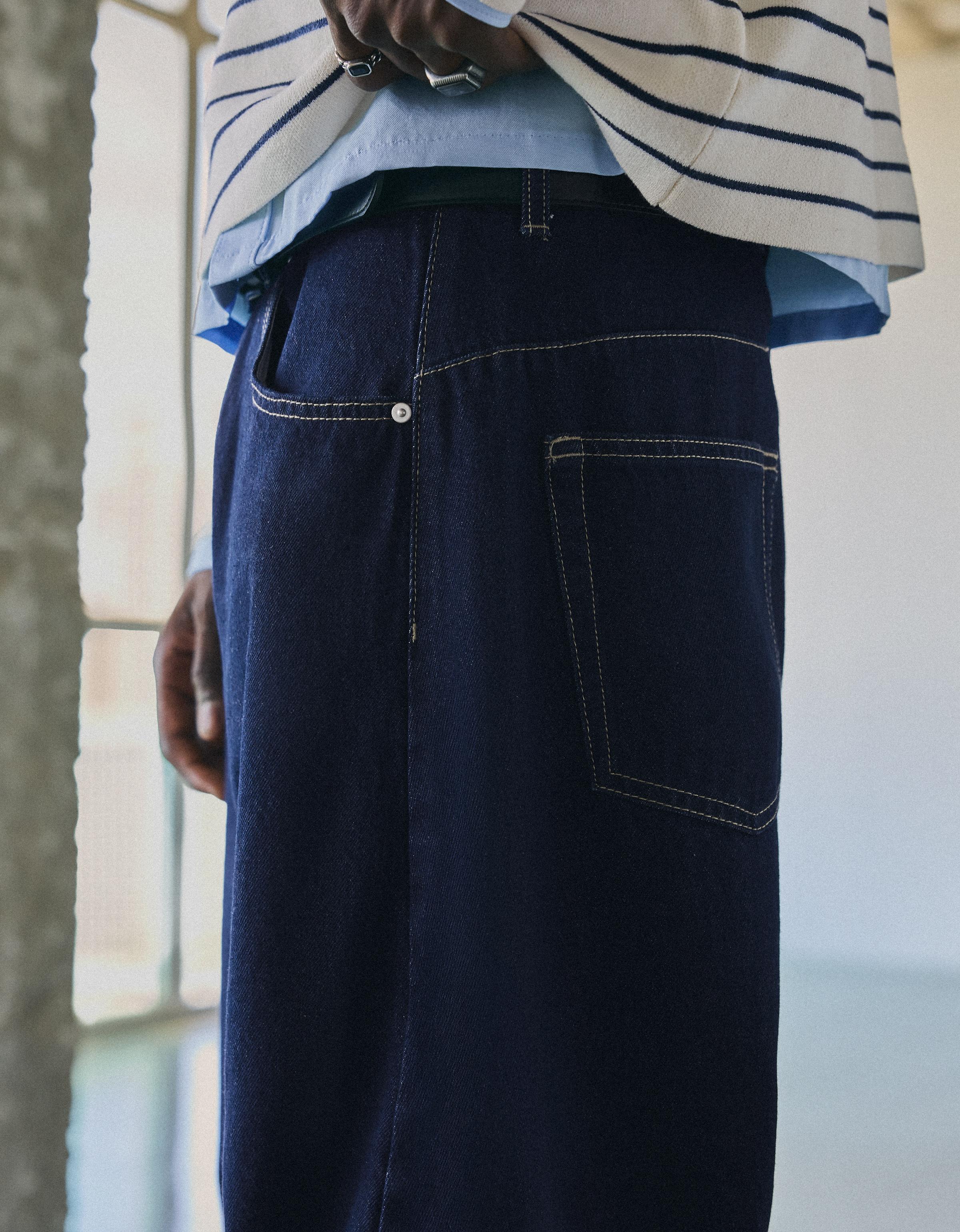 Twisted fit jeans — Navy